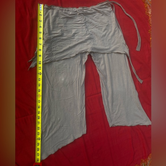 Cotton adjustable drawstring cropped pants - Picture 5 of 5